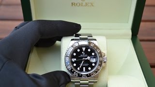 Watch Review Rolex GMT Master II 116710LN [upl. by Annawd357]