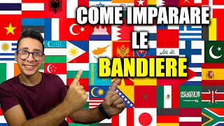 COME IMPARARE TUTTE LE BANDIERE DEL MONDO [upl. by Erodoeht277]