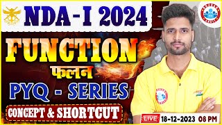 UPSC NDAI 2024 NDA PYQ Series Functions  फलन  NDA Maths By Vishal Sir [upl. by Cymbre]