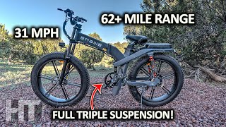 ENGWE X24  X26 Full Suspension Long Range FAST Electric Bike Review [upl. by Drusie635]