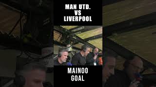 Gary Neville reaction to MAINOOs GOALshorts football liverpool manchesterunited trending [upl. by Nyrehtac]