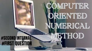 SECOND INTERNAL Q1 WHAT IS PARTIAL PIVOTING  WRITE PIVOTAL CONDENSATION ALGORITHM [upl. by Dutch]