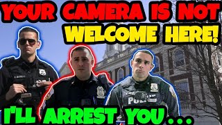 💥TURN OFF YOUR CAMERA💥OR GET ARRESTED Schenectady City Hall Trespass [upl. by Sewell]