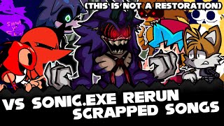 FNF  RERUN ScrappedUnreleased Songs Sonicexe RERUN  ModsHardGameplay [upl. by Alain]