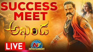 Akhanda Success Meet LIVE  Balakrishna  Boyapati Srinu  NTV ENT LIVE [upl. by Karlens]