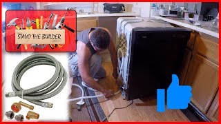 Como Instalar un Lavavajillas o Lavaplatos Electrico  How to Replace a Dishwasher [upl. by Aiht311]