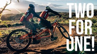 Tandem Downhill  A Short Mountain Bike Film [upl. by Schlesinger330]