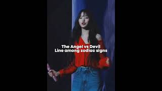 The angel vs devil line among zodiac signs shorts viral trending [upl. by Meggs]