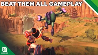 UFO Robot Grendizer The Feast of the Wolves  Beat Them All Gameplay  Endroad amp Microids [upl. by Kathe717]