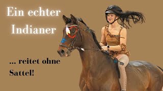 Ein echter Indianer reitet OHNE Sattel 🐎  Valerie Kampe amp Sammy  KK Cup Münster [upl. by Bodkin]