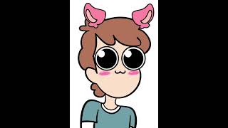 David Hilda floppy ears animation meme ✨🩵🤍 artanimationfunnyfurryartistcartoonskawaiiigacha [upl. by Rose]