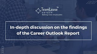 Indepth discussion on the findings of the Career Outlook Report [upl. by Ahsikym642]