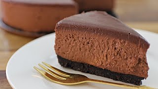 NoBake Chocolate Cheesecake Recipe  Without Gelatin [upl. by Inig]