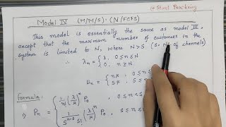 Model 4 MMS NFCFS model in Queueing Theory  Numerical Problem Solved with Explanation [upl. by Eerrehs543]