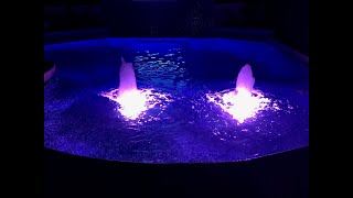 LED Pool Bubblers Demonstration [upl. by Eniamrahc275]