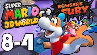 Super Mario 3D World  World 84 Footlight Lane No Commentary [upl. by Thorncombe]