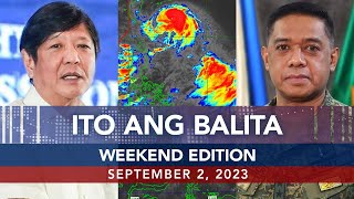 UNTV Ito Ang Balita Weekend Edition  September 2 2023 [upl. by Arrad]