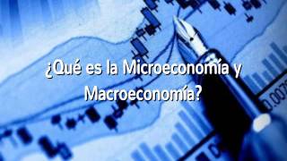 ¿Qué es la Microeconomia y la Macroeconomía [upl. by Enale881]