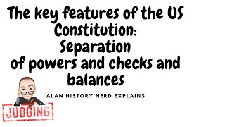 US Constitution Separation of Power Checks and Balances [upl. by Chadburn]