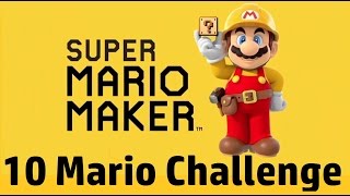 Super Mario Maker 10 Mario Challenge [upl. by Ludovick]