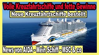 Mein Schiff Kreuzfahrtschiffe durchgehend VOLL🔴 Neue Schiffe  AIDA verschenkt Gutscheine amp mehr 🛳️ [upl. by Nahej]