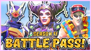 Overwatch 2 SEASON 11 BATTLE PASS Skins and Items Ashe Mythic Skin [upl. by Taveda]