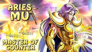 ARIES MU FULL REVIEW FOR THE MASTER OF COUNTER Saint Seiya Awakening [upl. by Erlina542]