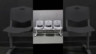 Triple Seat Public Waiting Area Chair tripleseat waitingchair foshanfurniture chinafactory [upl. by Mitzl]