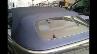 How to manually open convertible Mercedes CLK Soft Top [upl. by Aisena449]