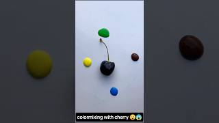 😱colormixing with cherry colormixing shorts craft [upl. by Nnaylime]