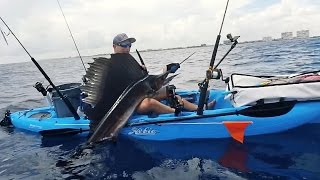 Kayak Fishing for Sailfish and Bonito [upl. by Iznyl256]