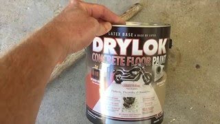 Drylok Concrete Floor Paint Review and How To How to paint a garage floor [upl. by Aidyl]