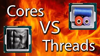 CPU Cores VS Threads Explained [upl. by Jehius]