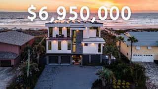 UNBELIEVABLE 695M Beachfront Modern Florida Mansion The Most Beautiful Home in Fernandina Beach [upl. by Ivan]