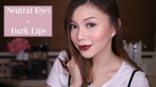 TUTORIAL Easy Neutral Eyes amp Dark Lips for AsianPinays  Peevee Dela Rosa [upl. by Mada328]