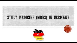 Study Medicine in Germany  MBBS in Germany  Study Medicine in Germany for International Students [upl. by Aelram]