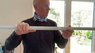 Installing click fit conservatory blinds made by Blinds 2Go [upl. by Sylvan]