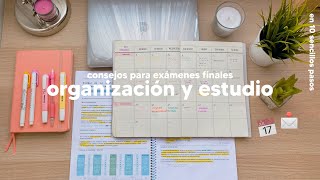 cómo organizarse y estudiar para exámenes finales 🗓  métodos de estudio y consejos [upl. by Thurmond]