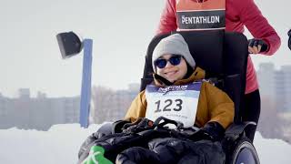 Pentathlon des neiges Sun Life 2023  Défis Familles et amis et Intégration sociale [upl. by Ynneg]