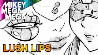 How To Draw LIPS FOR MANGA amp ANIME [upl. by Elag]