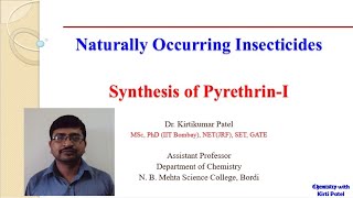 PyrethrinI Synthesis  Naturally Occurring Insecticides [upl. by Valma]