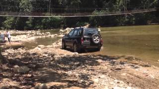 Freelander Td4 Off Road By A River [upl. by Yleoj785]