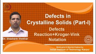 noc18mm11 Lec 08Defects ReactionKrogerVink Notation [upl. by Cherian]