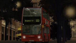 OMSI 2 Addon London Arriva London E400 Dayglo blinds route 133 2 [upl. by Leavitt315]