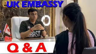 UK Embassy Interview Demo  QnA  Latest Update 2023 [upl. by Solberg493]