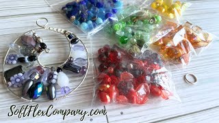 DIY Rainbow Beaded Sun Catcher with Soft Flex Craft Wire  Indigo Free Spirit Beading w Kristen [upl. by Lat446]