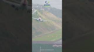 Corendon B737 Fantastic landing at Madeira Airport [upl. by Oswald799]