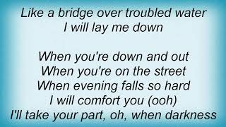 Aretha Franklin  Bridge Over Troubled Water Lyrics [upl. by Ingmar]