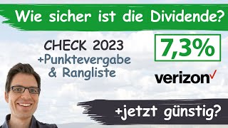 Verizon Aktienanalyse 2023 Wie sicher ist die Dividende günstig bewertet [upl. by Moynahan672]