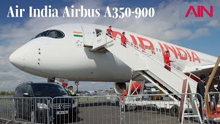 Air India’s New Airbus A350 A First Look at Business and First Class Offerings – AIN [upl. by Fiske495]